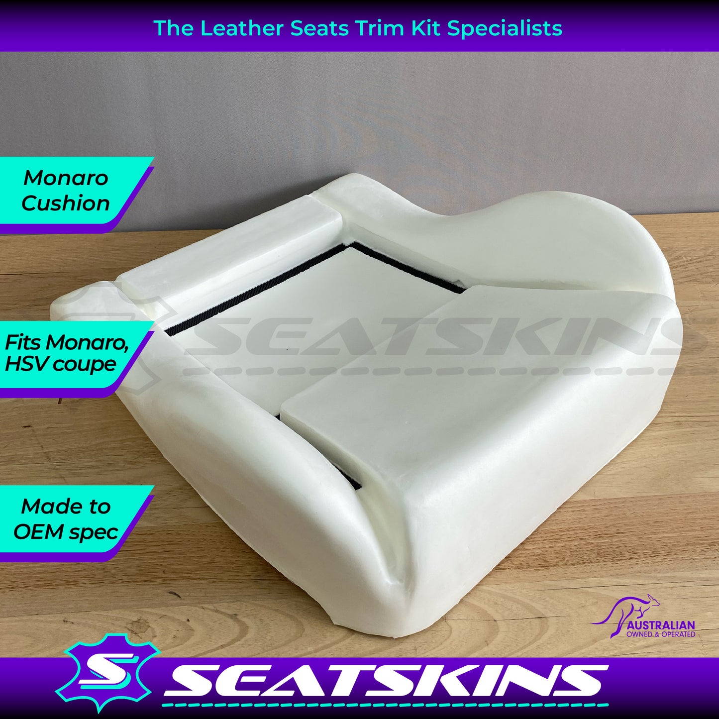 Foam Base Cushion Pad to fit Holden Monaro HSV Coupe for driver or passenger front seat