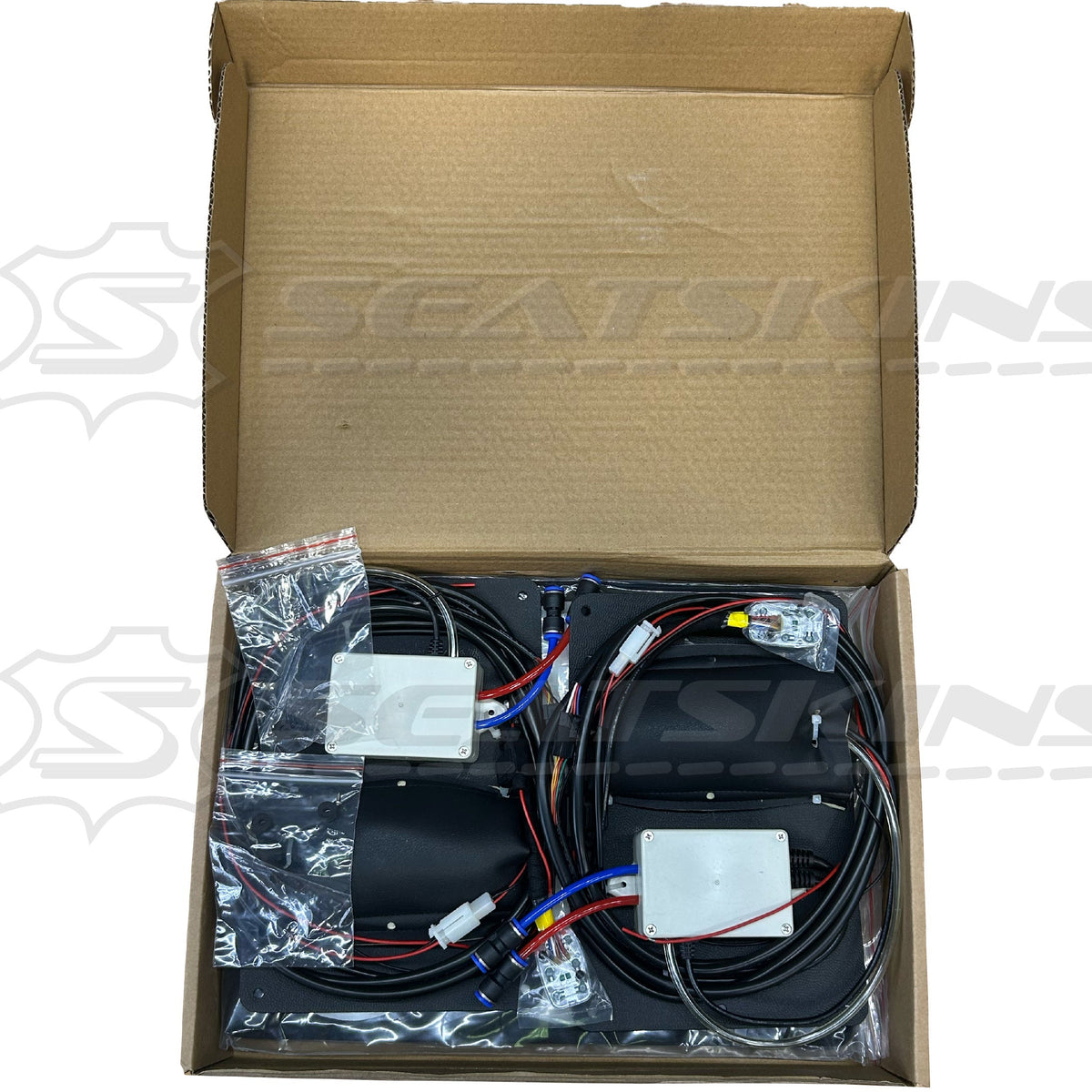 Seat massage & lumbar support system universal 12v for 2 seats – product view 3
