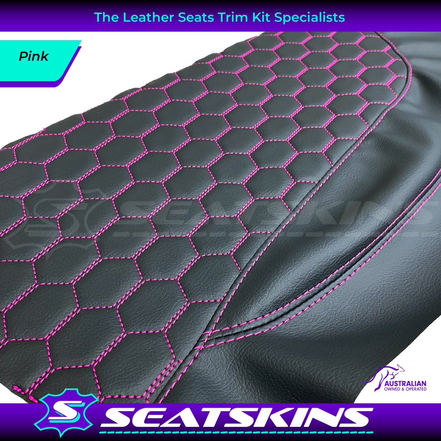 DOOR INSERT TRIMS X2 TO FIT HOLDEN VT VX VU VY VZ HEXAGON STITCH CHOOSE COLOUR