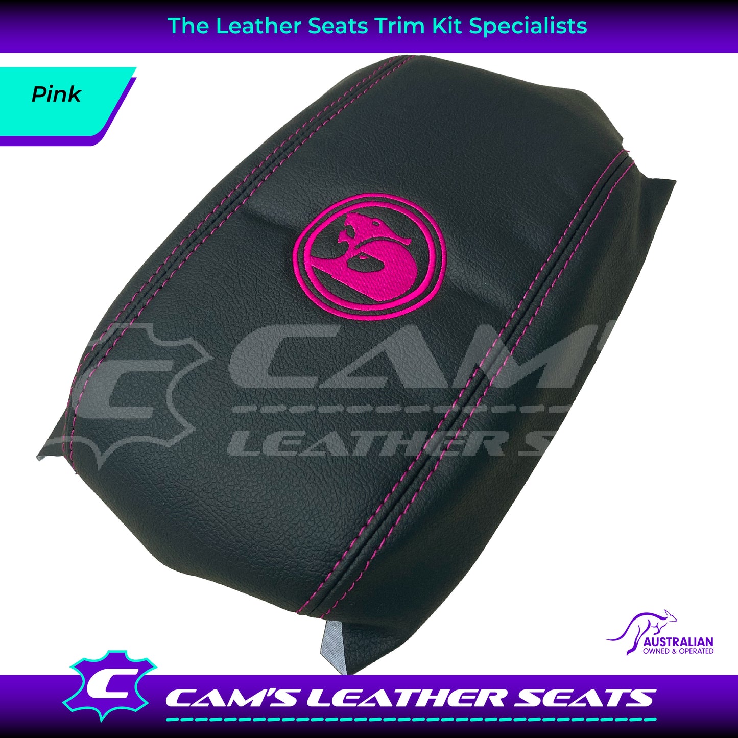 CONSOLE COVER ARM REST CUSTOM TO FIT HOLDEN VT VX VU HSV LOGO CHOOSE COLOUR