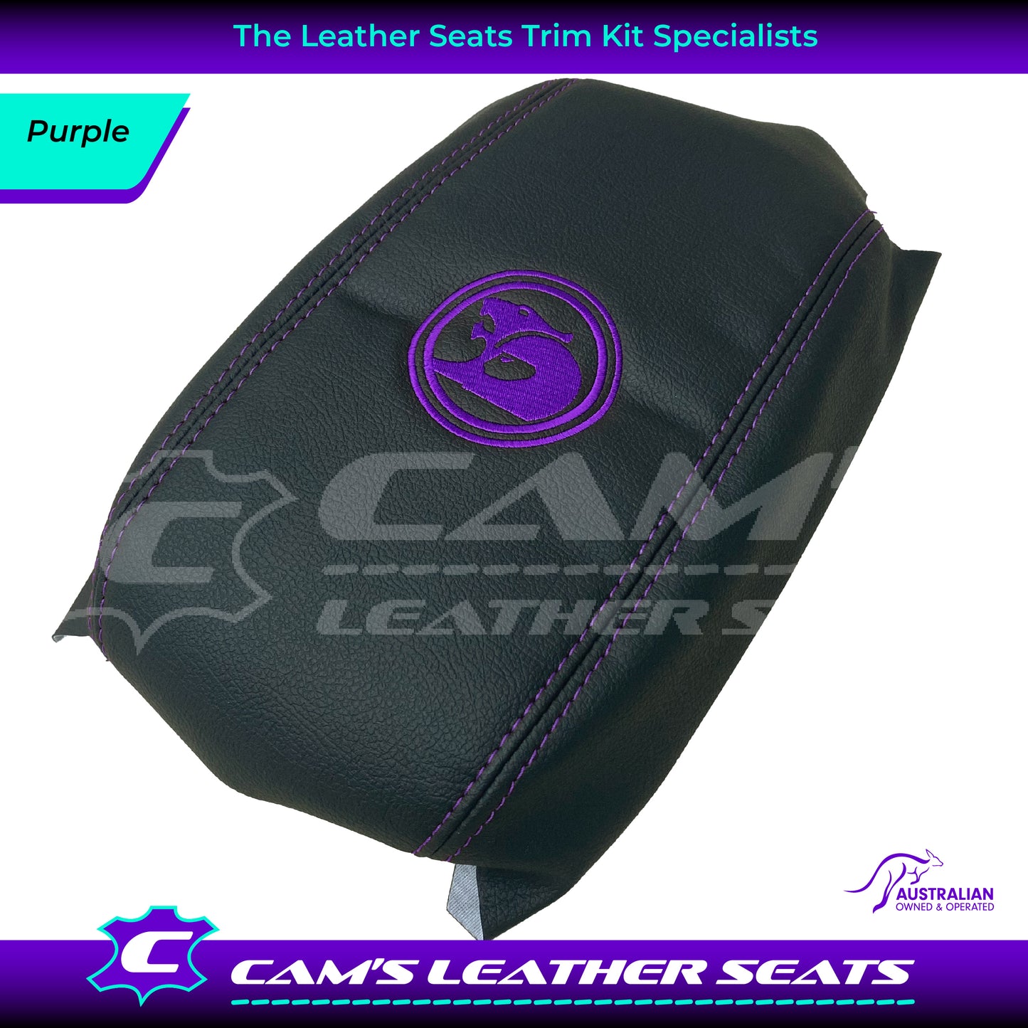 CONSOLE COVER ARM REST CUSTOM TO FIT HOLDEN VT VX VU HSV LOGO CHOOSE COLOUR