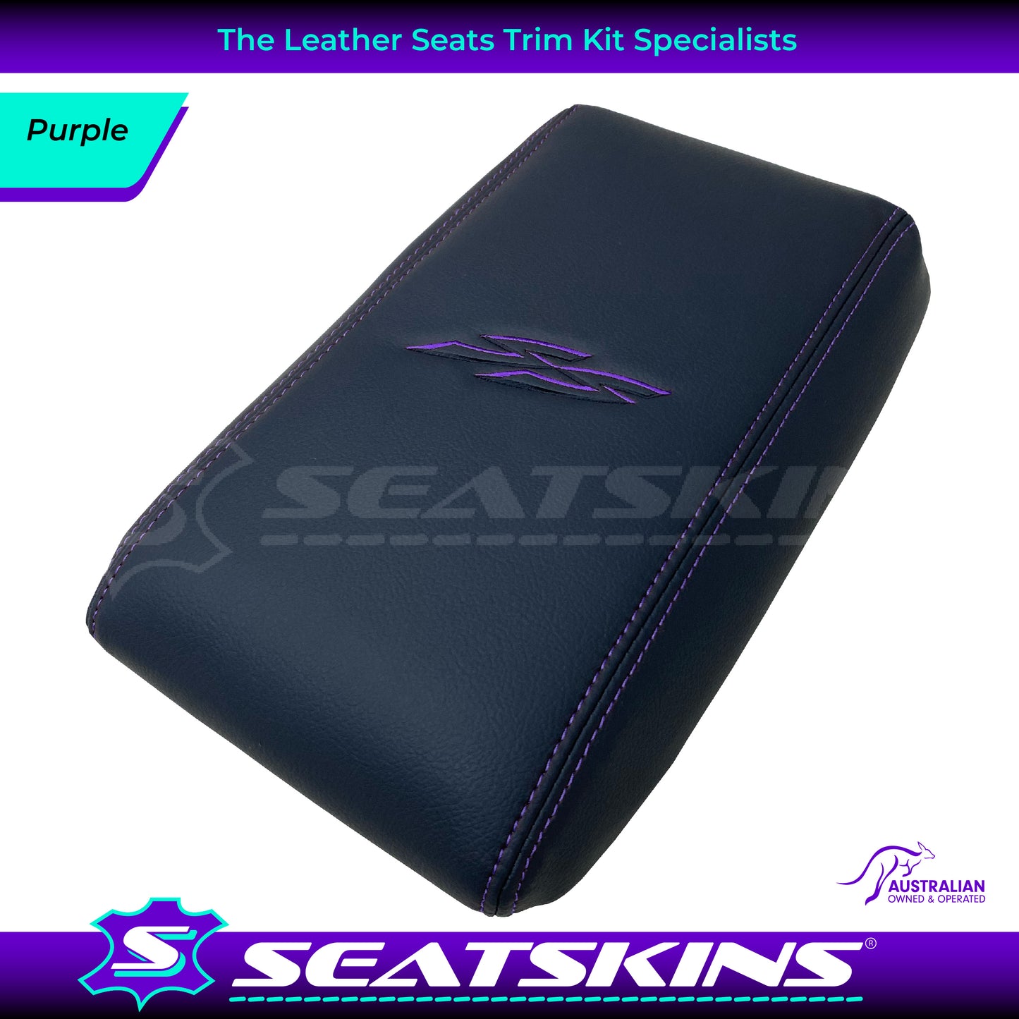 CONSOLE COVER ARM REST CUSTOM TO FIT HOLDEN VY VZ SS LOGO CHOOSE COLOUR