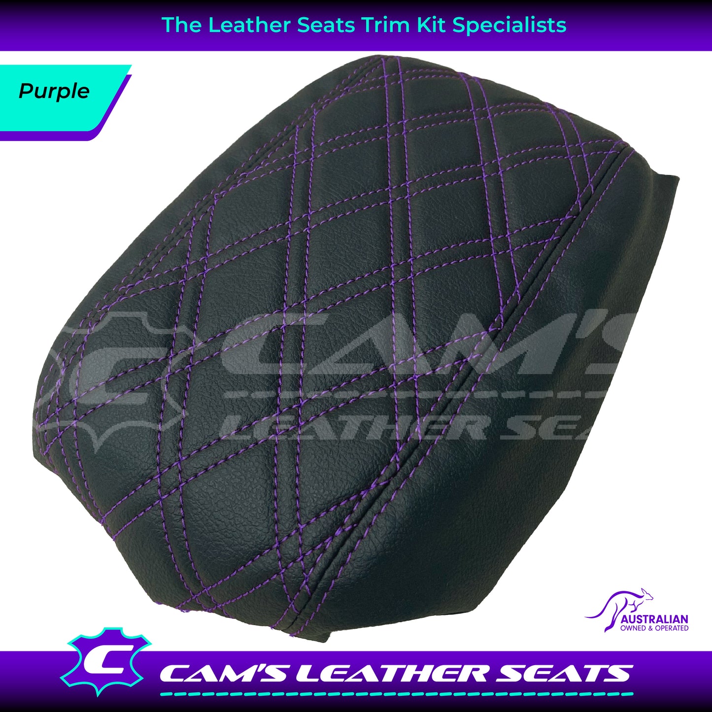 CONSOLE COVER ARM REST CUSTOM TO FIT HOLDEN VT VX VU TWIN DIAMOND STITCH CHOOSE COLOUR