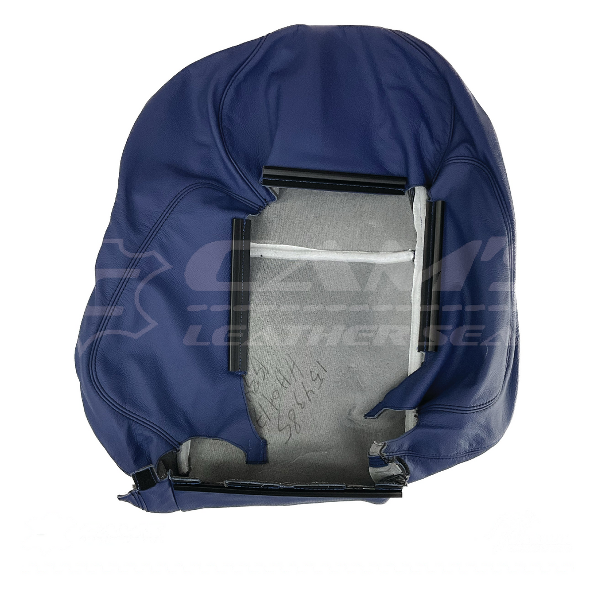 LEATHER TRIM FOR HOLDEN FRONT SEAT BACK REST VY/VZ SS BLUE LH OR RH