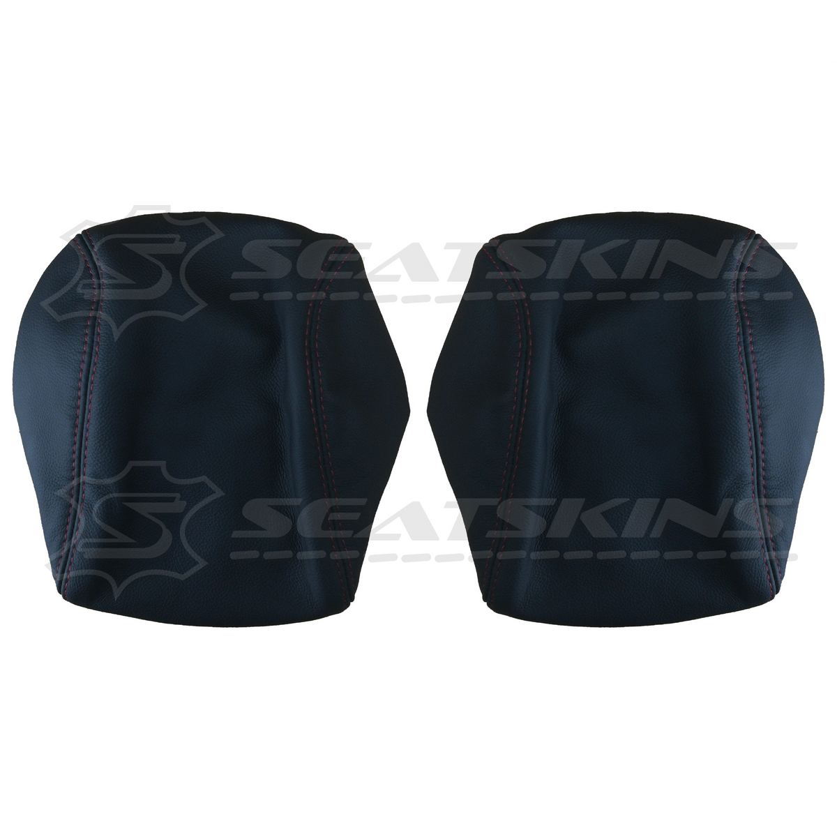 LEATHER SEATS TRIM KIT FOR VE SS SSV GTS STYLE ONYX & RED HOT INSERTS 2 SEATS