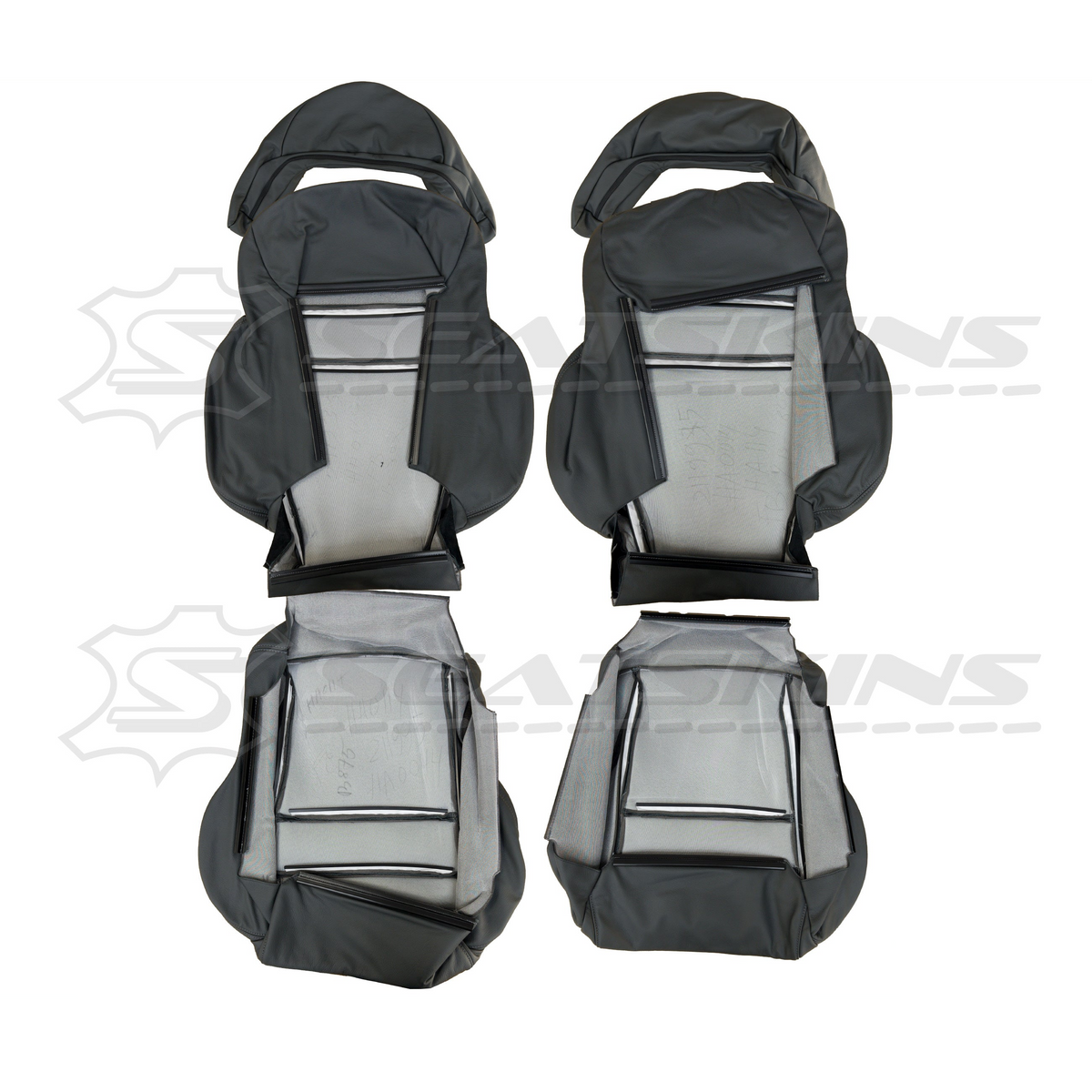LEATHER SEATS TRIM KIT FOR HSV 2 VT/VX COULSON 2 SEATS PEWTER GREY LEATHER