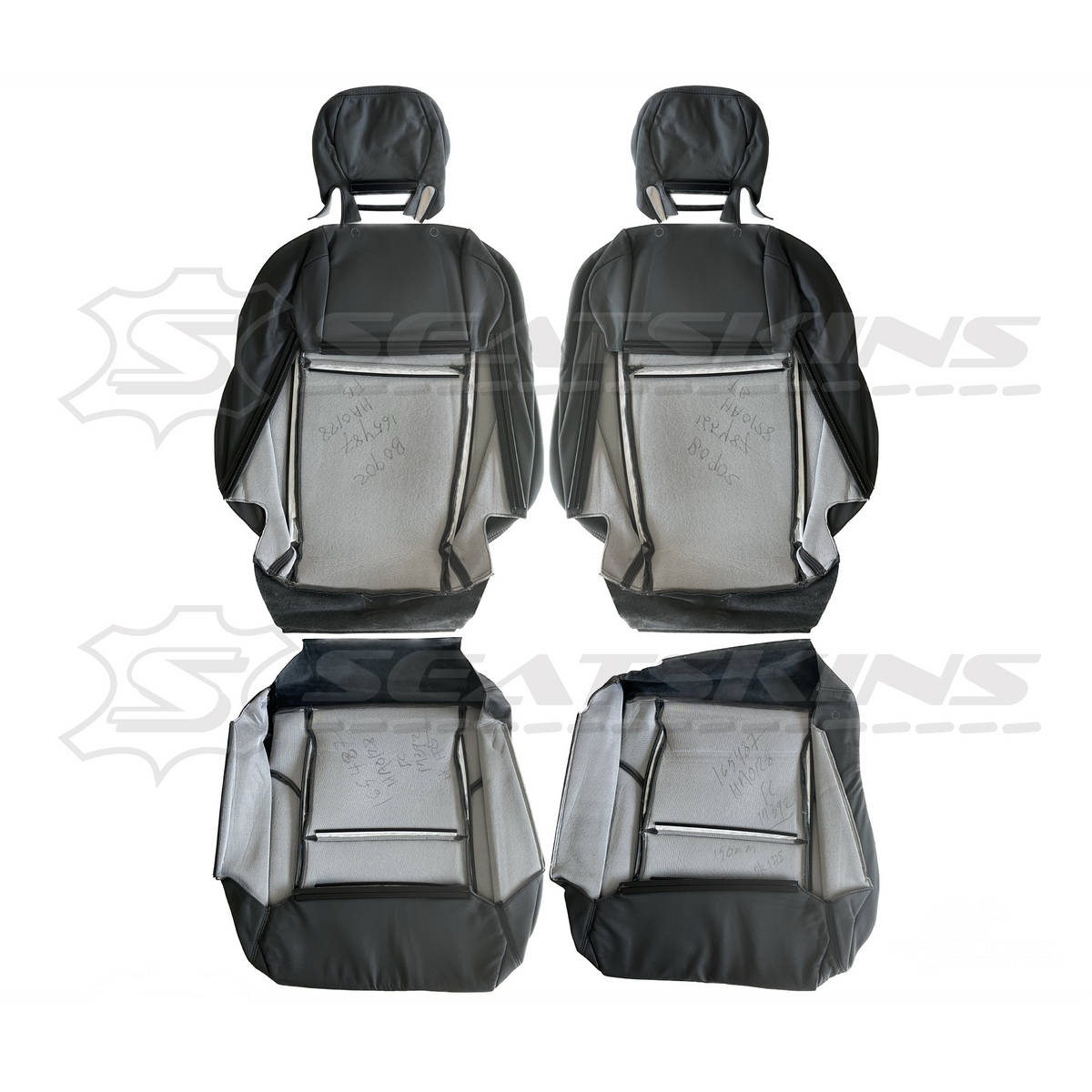 LEATHER SEATS TRIM KIT FOR HSV VT SENATOR PEWTER GREY 2 SEATS