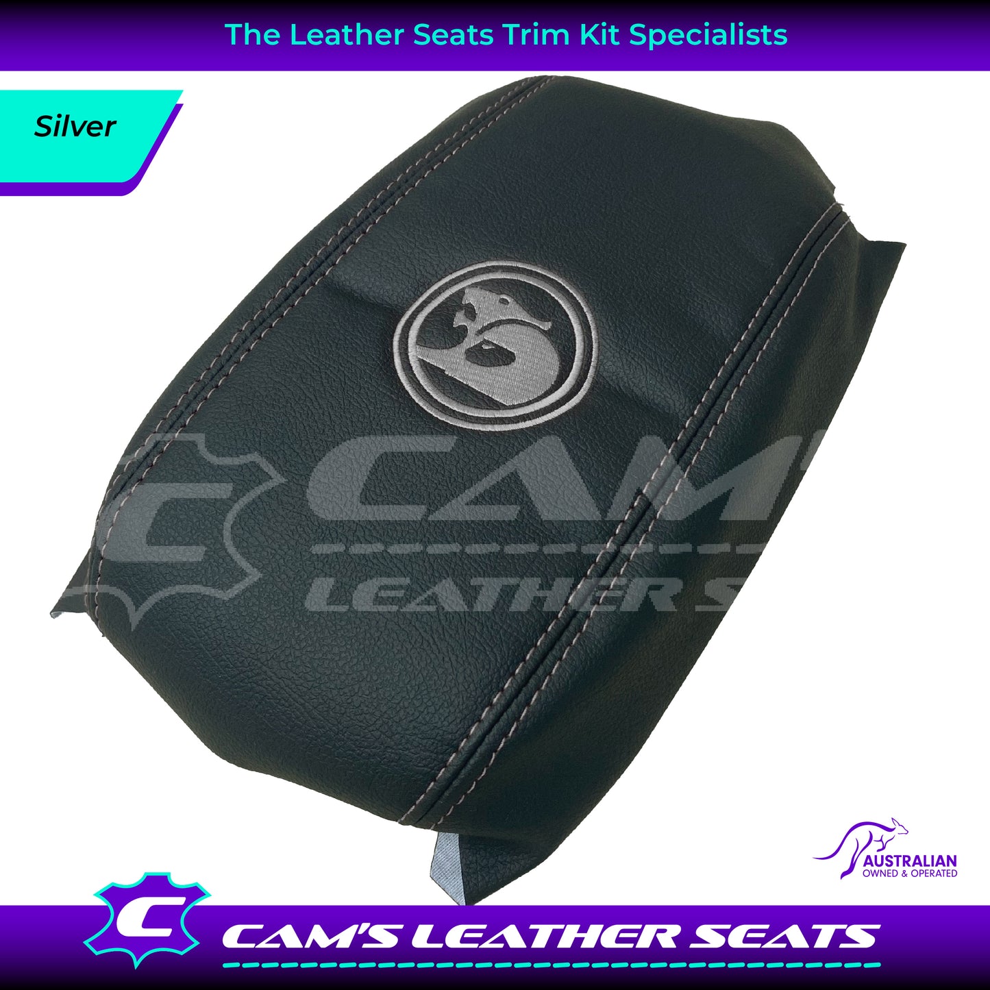 CONSOLE COVER ARM REST CUSTOM TO FIT HOLDEN VT VX VU HSV LOGO CHOOSE COLOUR