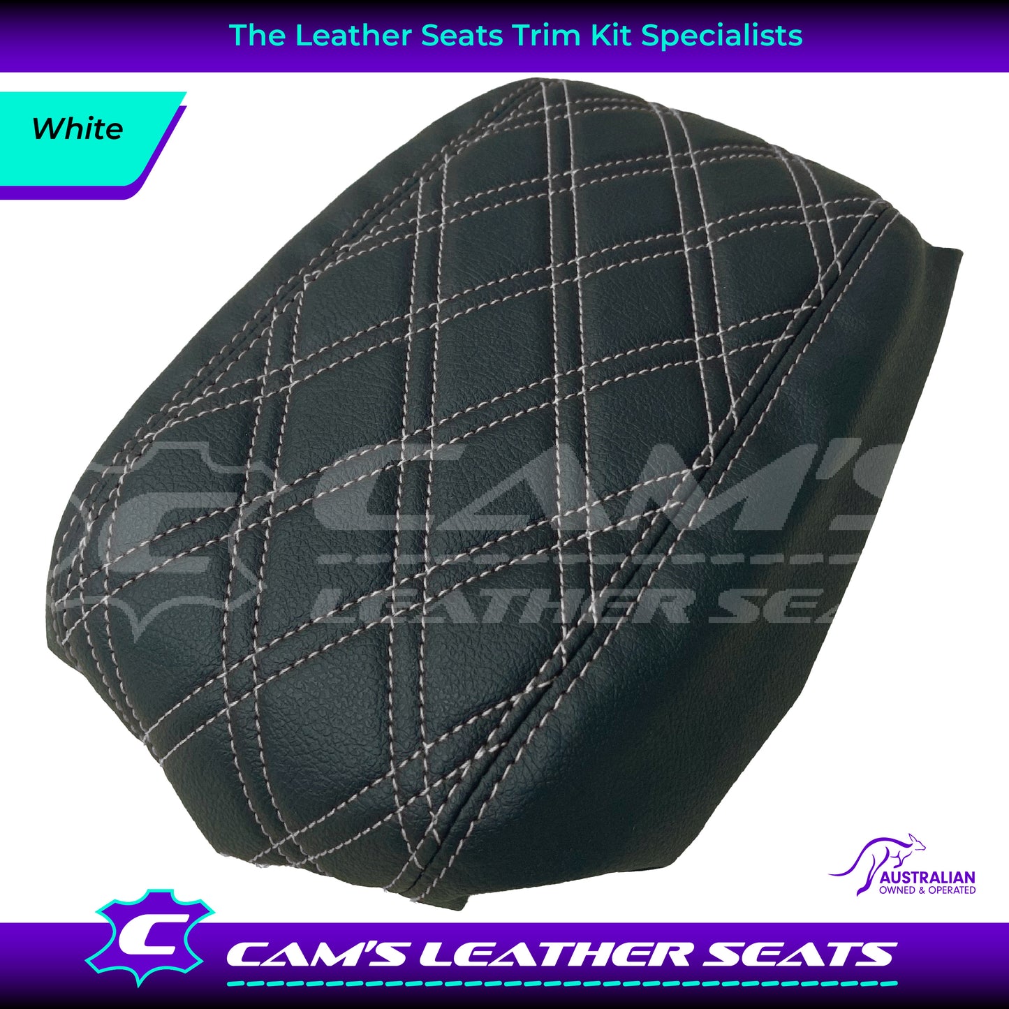 CONSOLE COVER ARM REST CUSTOM TO FIT HOLDEN VT VX VU TWIN DIAMOND STITCH CHOOSE COLOUR