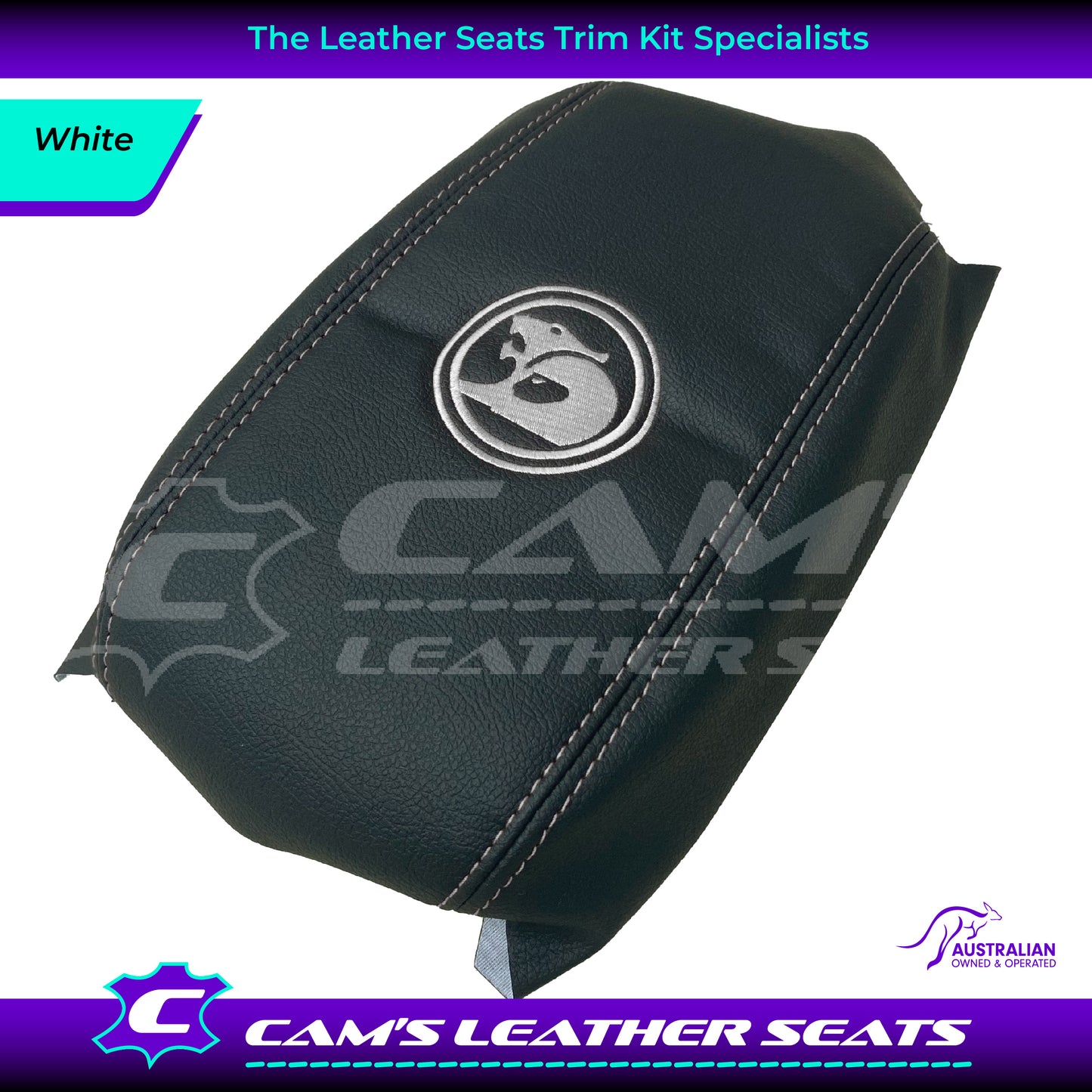 CONSOLE COVER ARM REST CUSTOM TO FIT HOLDEN VT VX VU HSV LOGO CHOOSE COLOUR