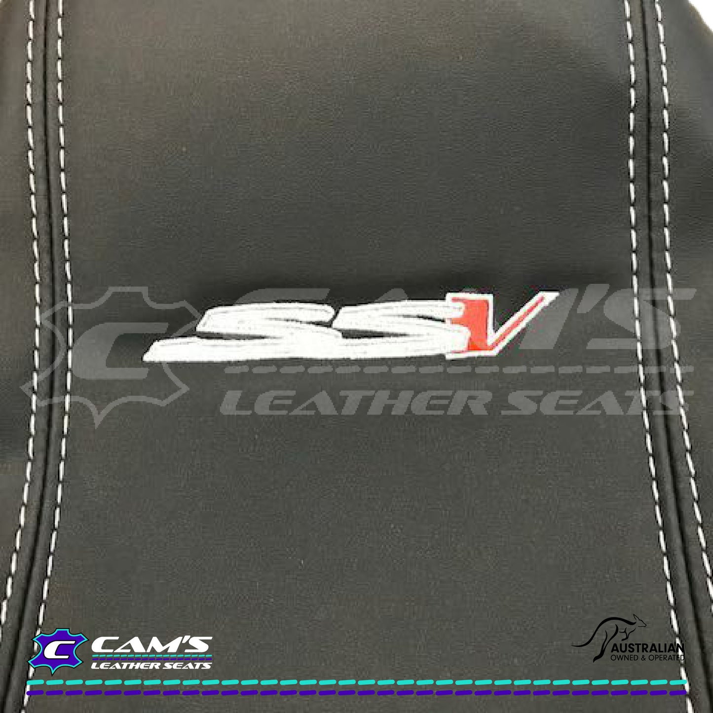 CONSOLE COVER ARM REST CUSTOM TO FIT VE/VF HOLDEN SSV LOW HEIGHT SILVER W/RED V