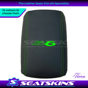CONSOLE COVER ARM REST CUSTOM TO FIT HOLDEN VE VF LOW SHAPE SV6 LOGO CHOOSE COLOUR