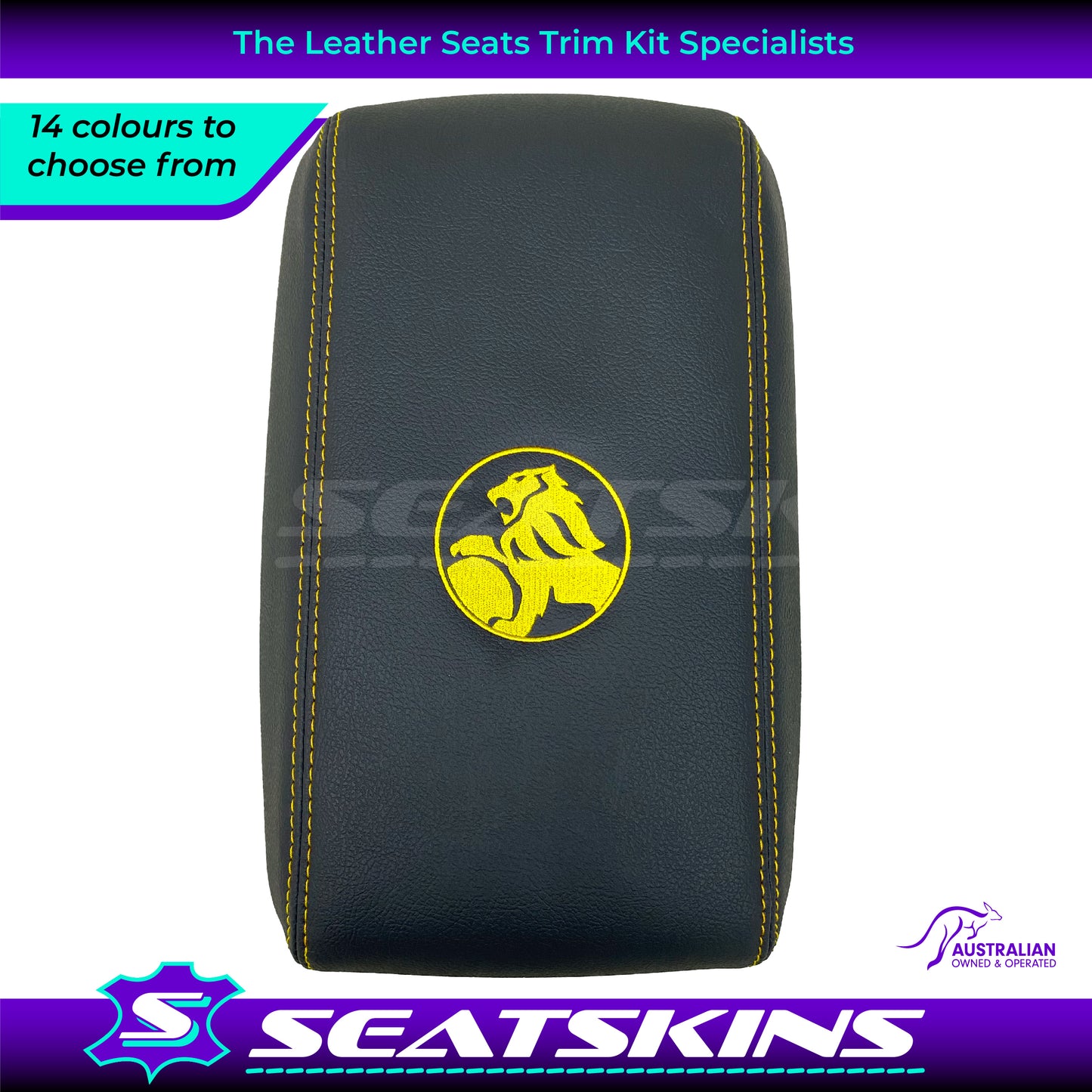 CUSTOM CONSOLE COVER TO FIT HOLDEN VY VZ LION LOGO CHOOSE COLOUR