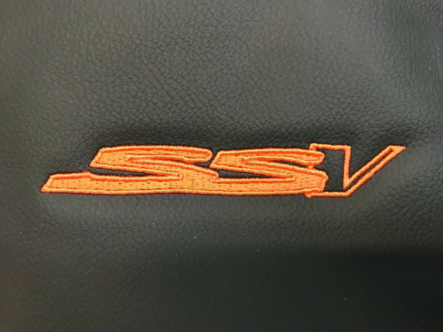 LEATHER SEATS SKINS TRIM KIT FOR HOLDEN VE SSV UTE ORANGE DIAMOND STITCH & SSV