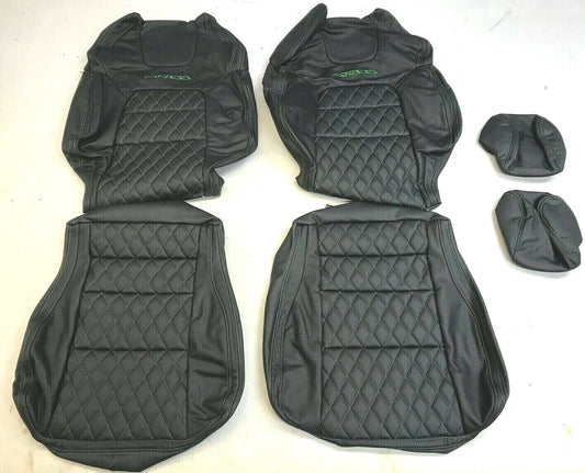 LEATHER SEATS SKINS TRIM KIT FOR HOLDEN VE MALOO DIAMOND STITCH POISON IVY GREEN