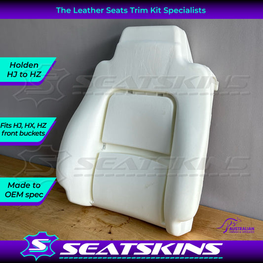 Foam Backrest Cushion Pad to fit Holden HJ HX HZ 1974-1979 for driver or passenger front seat
