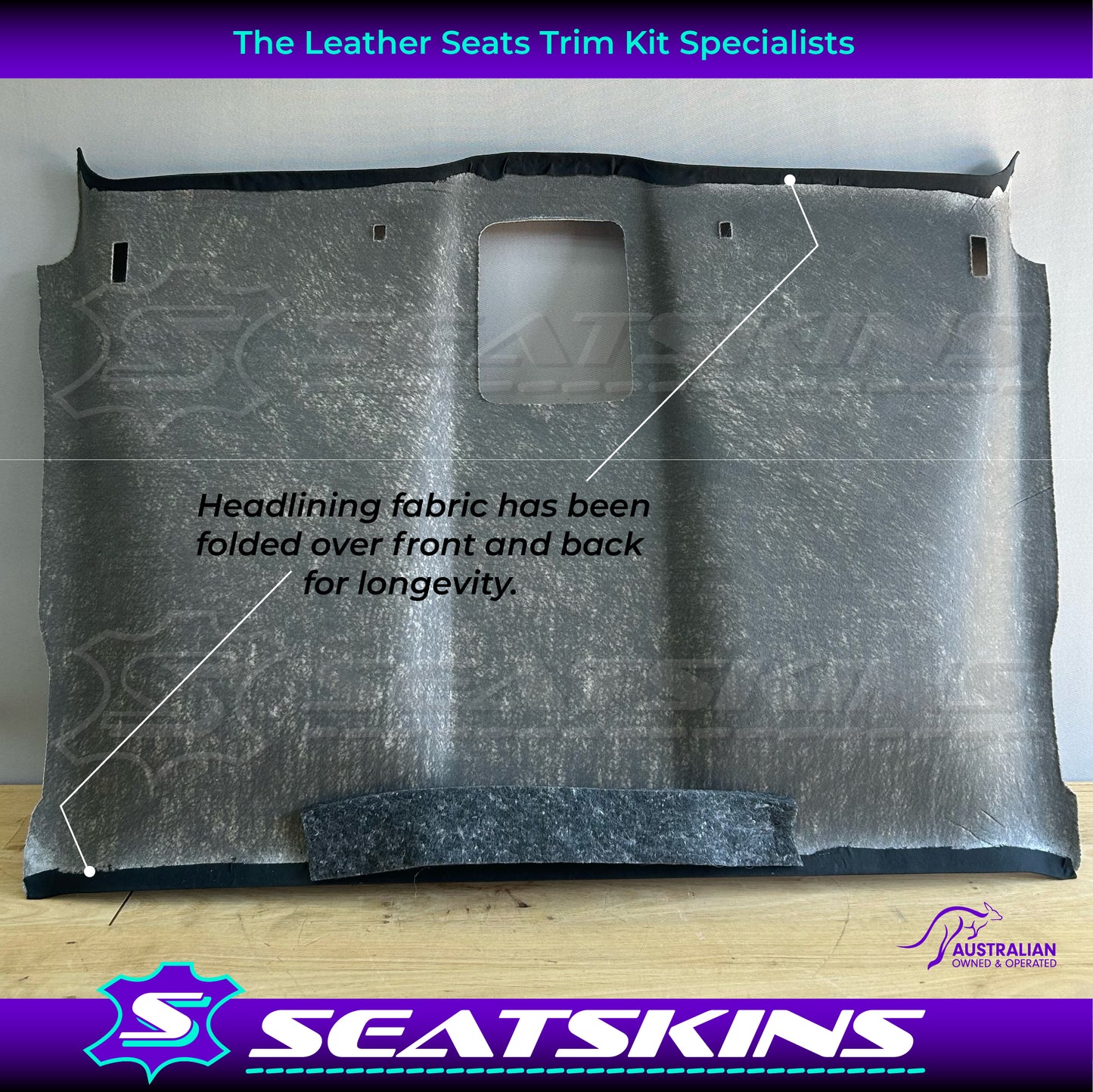 HEAD LINING ROOF LINING BOARD TO FIT HOLDEN VE UTE TRIMMED IN BLACK FABRIC