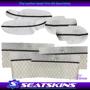 DOOR INSERT & ARMREST TRIMS X4 TO FIT HOLDEN VE DIAMOND STITCH CHOOSE COLOUR