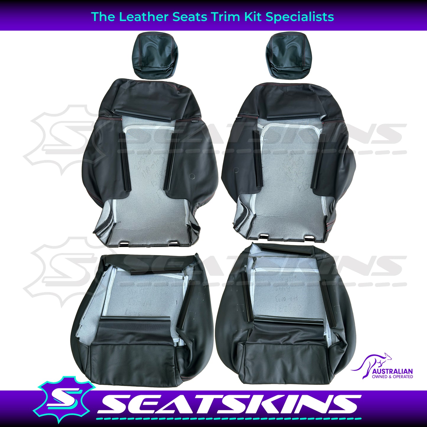 LEATHER SEATS TRIM KIT FOR VE SS UTE CHOOSE YOUR COLOUR