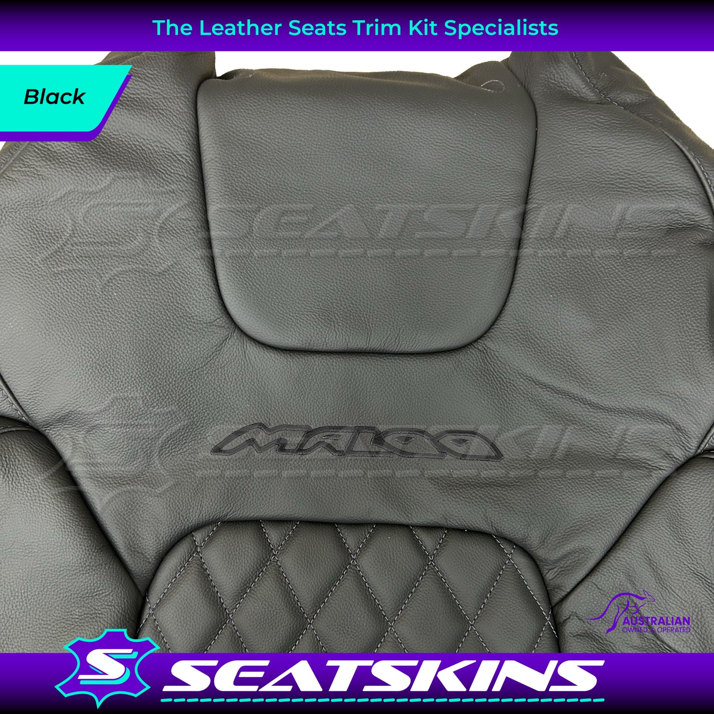 LEATHER SEATS TRIM KIT FOR VE GTS UTE MALOO DIAMOND STITCHING CHOOSE YOUR COLOUR