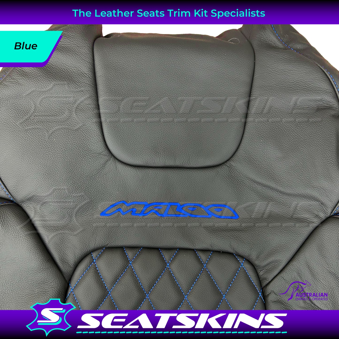 LEATHER SEATS TRIM KIT FOR VE GTS UTE MALOO DIAMOND STITCHING CHOOSE YOUR COLOUR