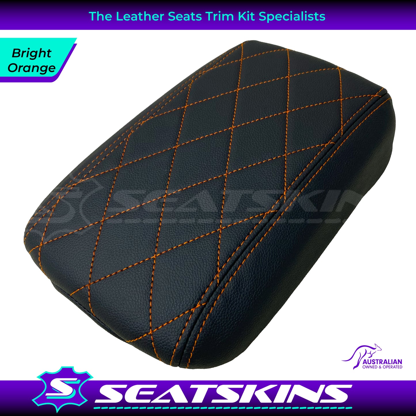 CONSOLE COVER ARM REST CUSTOM TO FIT HOLDEN VE VF MID DIAMOND STITCH CHOOSE COLOUR