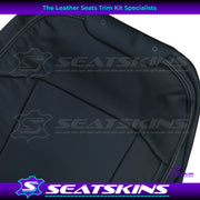LEATHER SEATS TRIM KIT FOR FORD RANGER XL/XLT/SUPER DUTY FRONT SEATS BLACK & SILVER