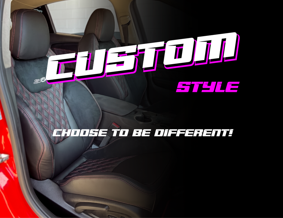 Custom style leather seat trim kits — choose to be different