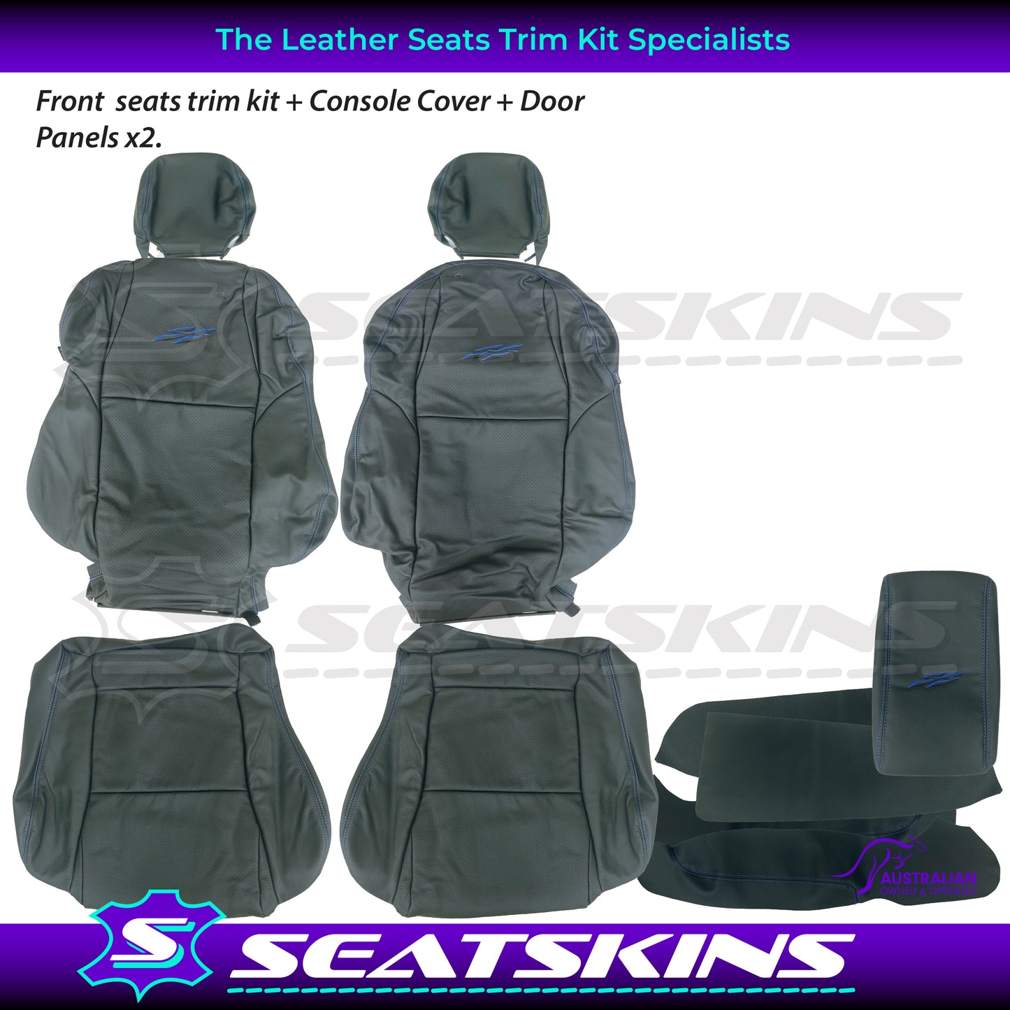 LEATHER SEATS TRIM KIT FOR VY SS SERIES 2 / VZ SS UTE CHOOSE YOUR COLOUR