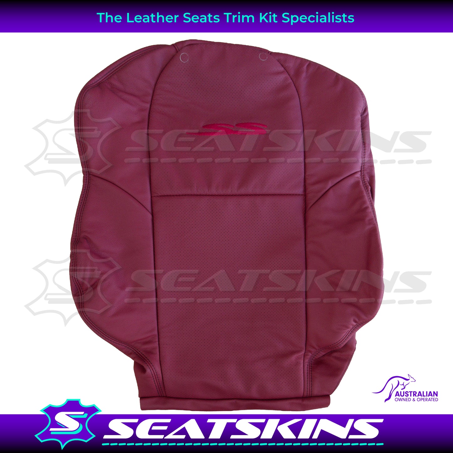 LEATHER SEATS TRIM KIT FOR HOLDEN VT-VX-VU SS 2 SEATS REDHOT