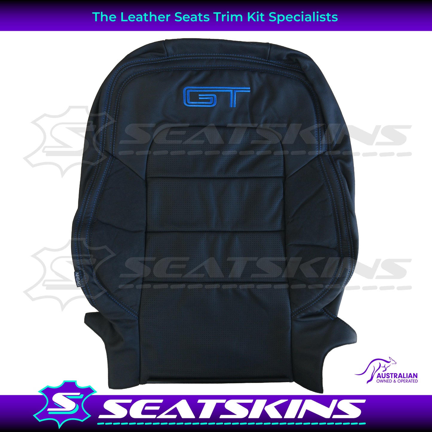 LEATHER SEATS TRIM KIT SKINS FOR FORD/FPV BA/BF GT 2 SEATER