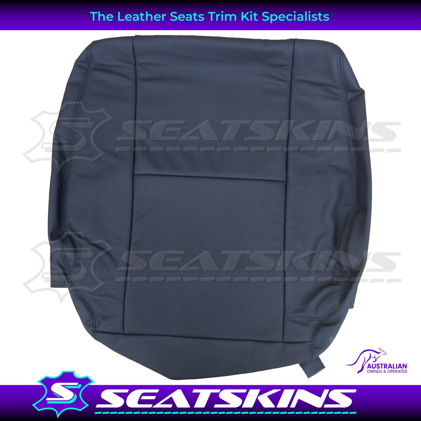 LEATHER SEATS TRIM KIT FOR TOYOTA LANDCRUISER 79 SERIES DARK GREY FRONT SEATS ONLY