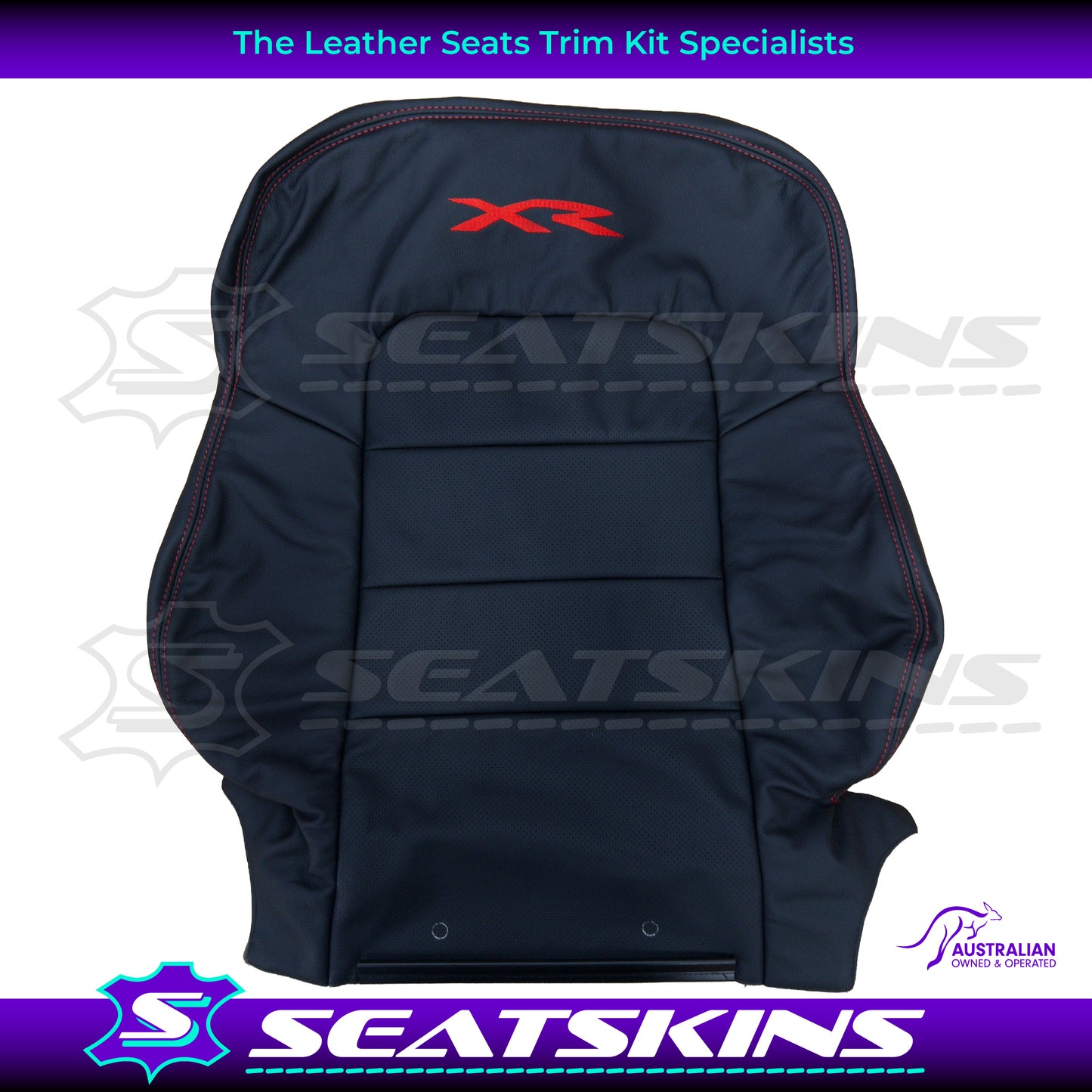 LEATHER SEATS TRIM KIT FOR FORD BA/BF CHOOSE YOUR COLOUR XR LOGO OEM STYLE