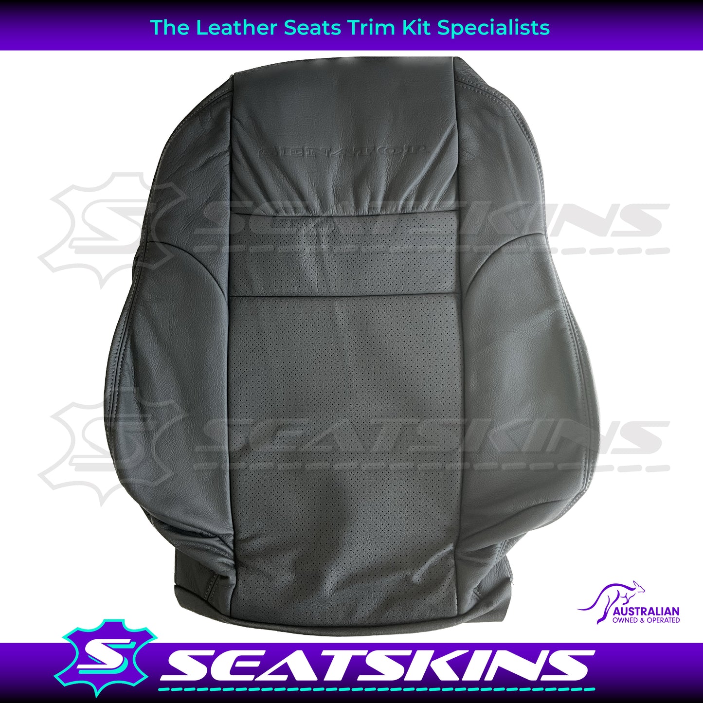 LEATHER SEATS TRIM KIT FOR HSV VT SENATOR PEWTER GREY 2 SEATER
