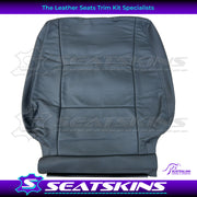 LEATHER SEATS TRIM KIT FOR TOYOTA 100/105 SERIES DARK GREY GREY STITCHING 2 FRONT SEAT GXL