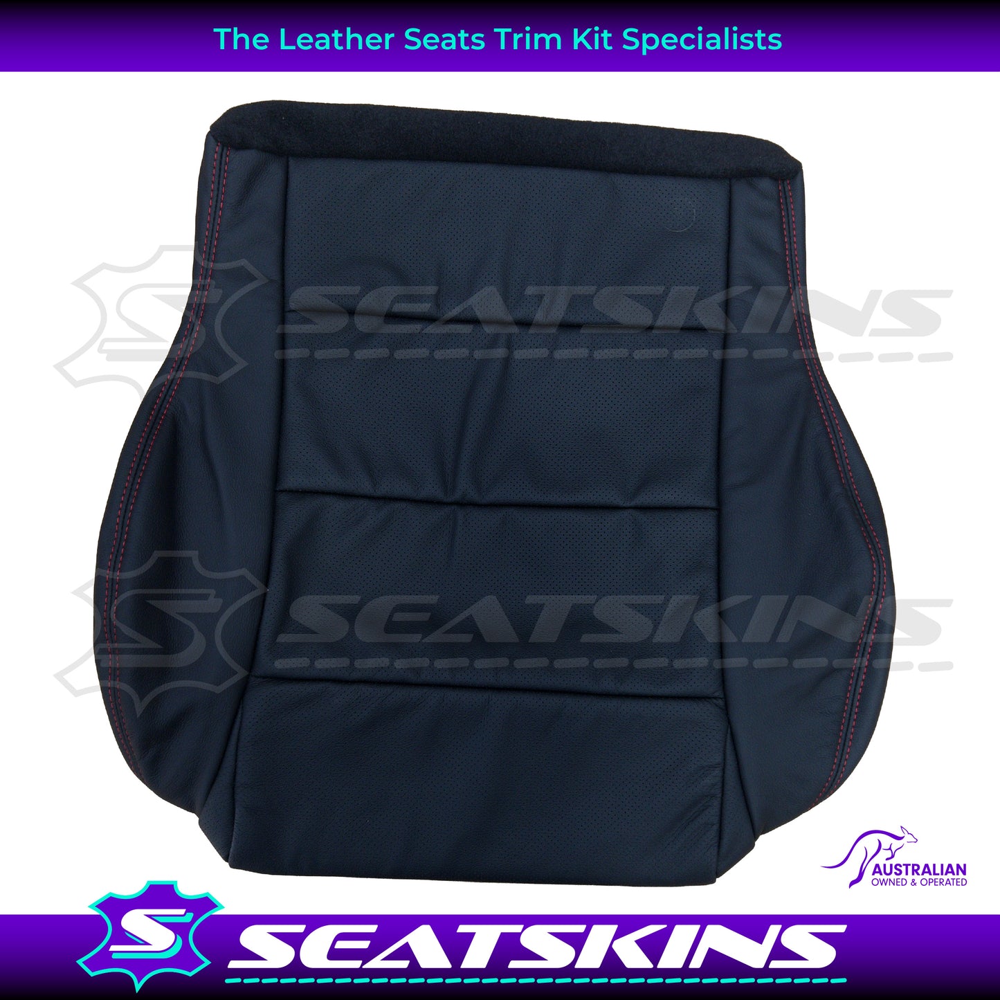 LEATHER SEATS TRIM KIT FOR FORD BA/BF CHOOSE YOUR COLOUR XR LOGO OEM STYLE