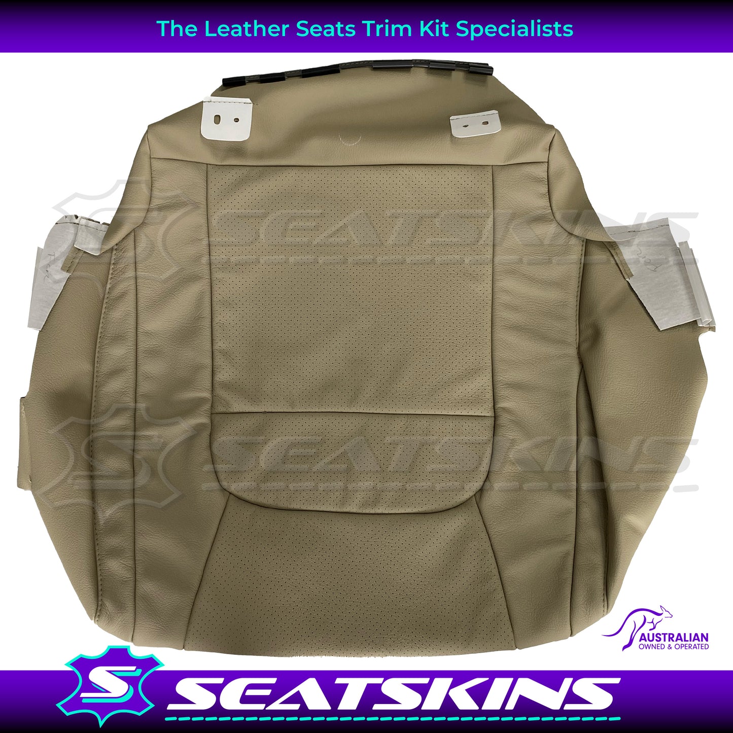 LEATHER SEATS TRIM KIT FOR TOYOTA LANDCRUISER 200 SERIES BEIGE 2 SEATS