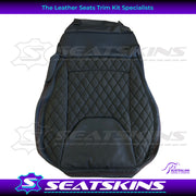 LEATHER SEATS TRIM KIT FOR HSV VF GTSR 5 SEATS ALCANTARA & BLACK NAPPA LEATHER