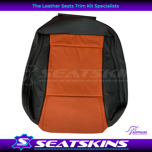 LEATHER TRIM FOR HOLDEN FRONT SEAT BASE VE SS SSV ONYX ORANGE LH OR RH