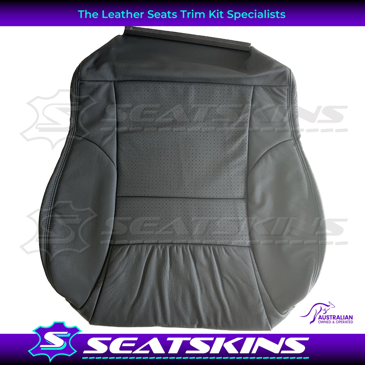 LEATHER SEATS TRIM KIT FOR HSV VT SENATOR PEWTER GREY 2 SEATER