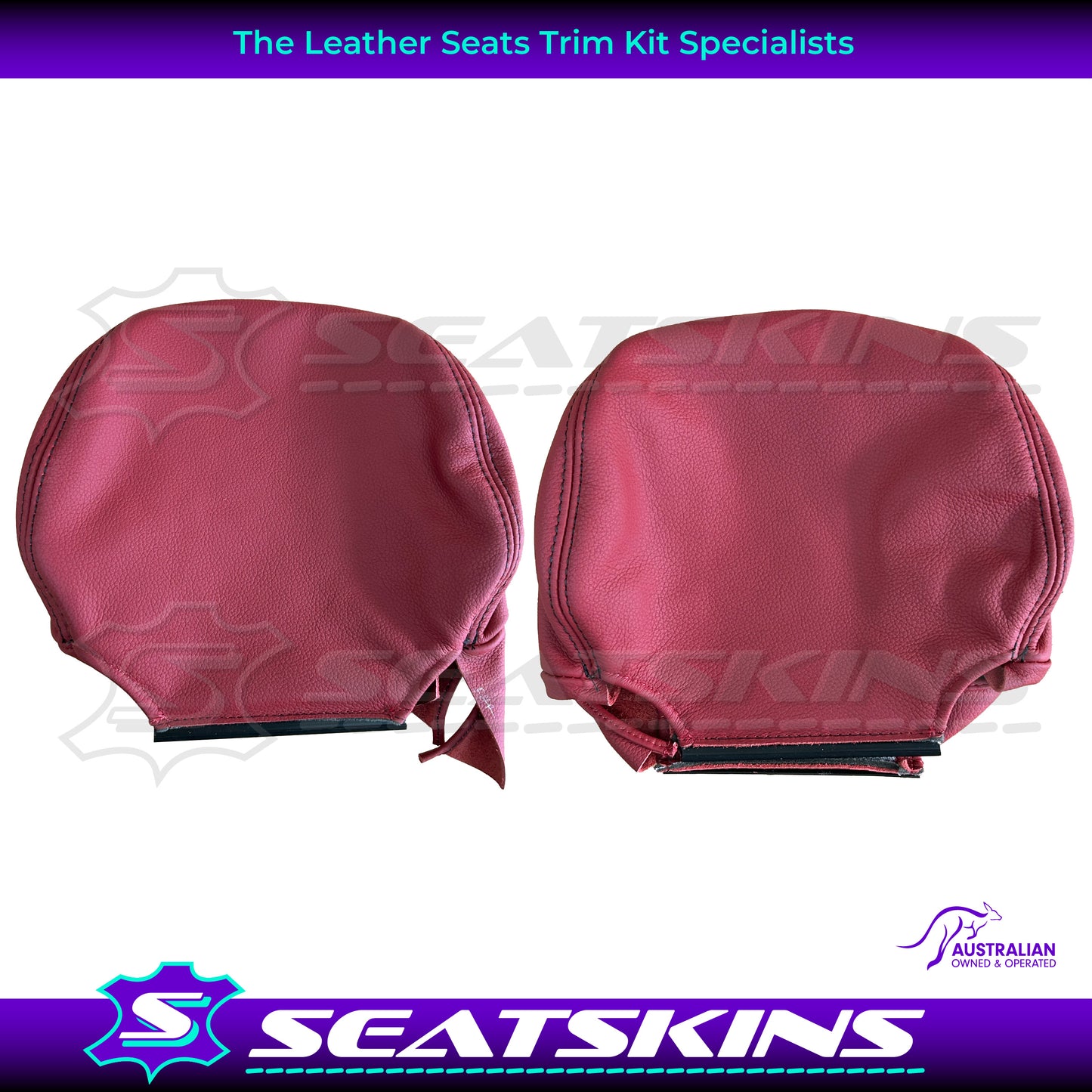 LEATHER SEATS TRIM KIT FOR HOLDEN VY S2 / VZ SS SEDAN RED HOT FACTORY STYLE