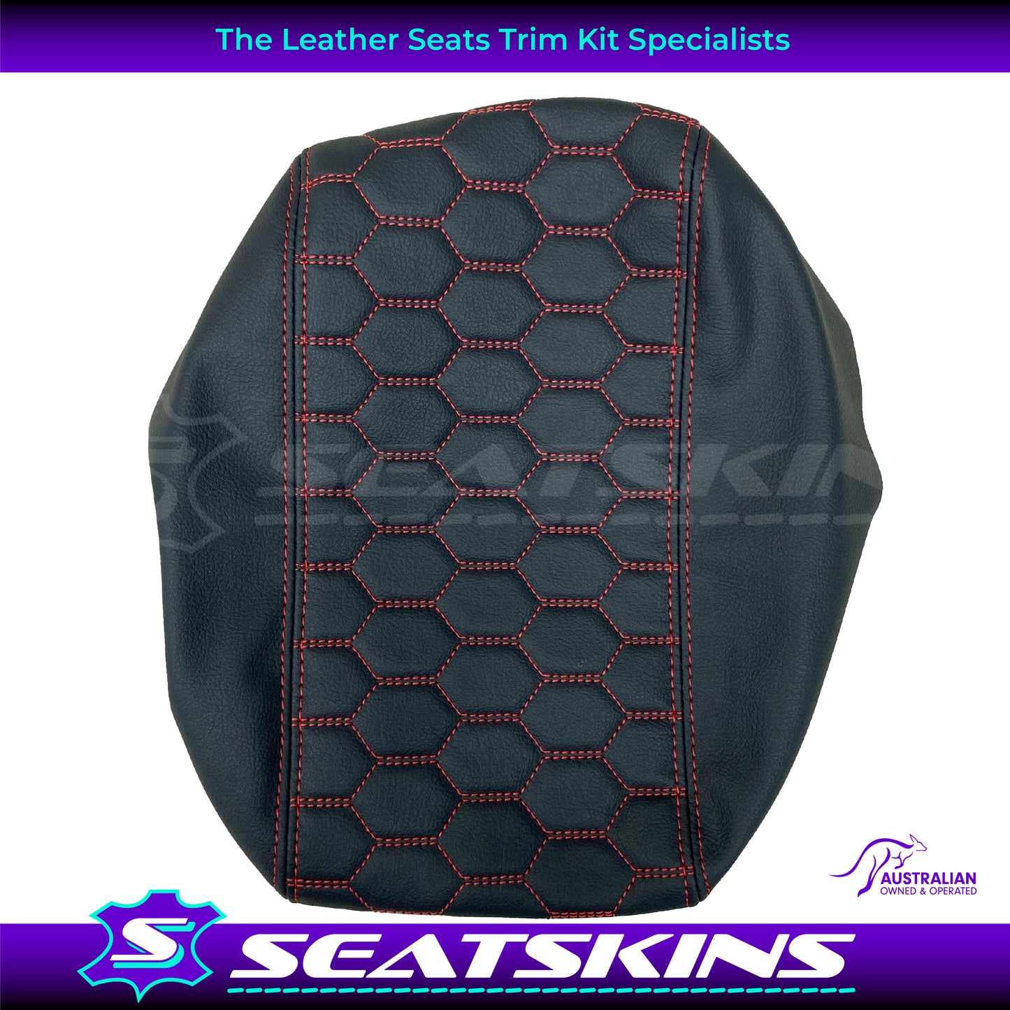 CUSTOM CONSOLE COVER TO FIT HOLDEN VY VZ HEXAGON STITCH CHOOSE COLOUR