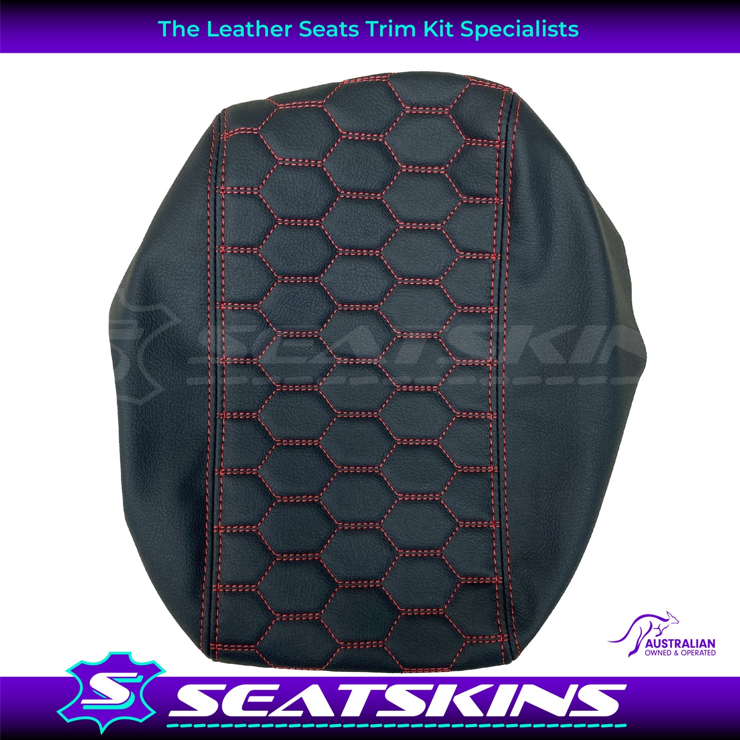 CONSOLE COVER ARM REST CUSTOM TO FIT HOLDEN VY VZ HEXAGON STITCH CHOOSE COLOUR