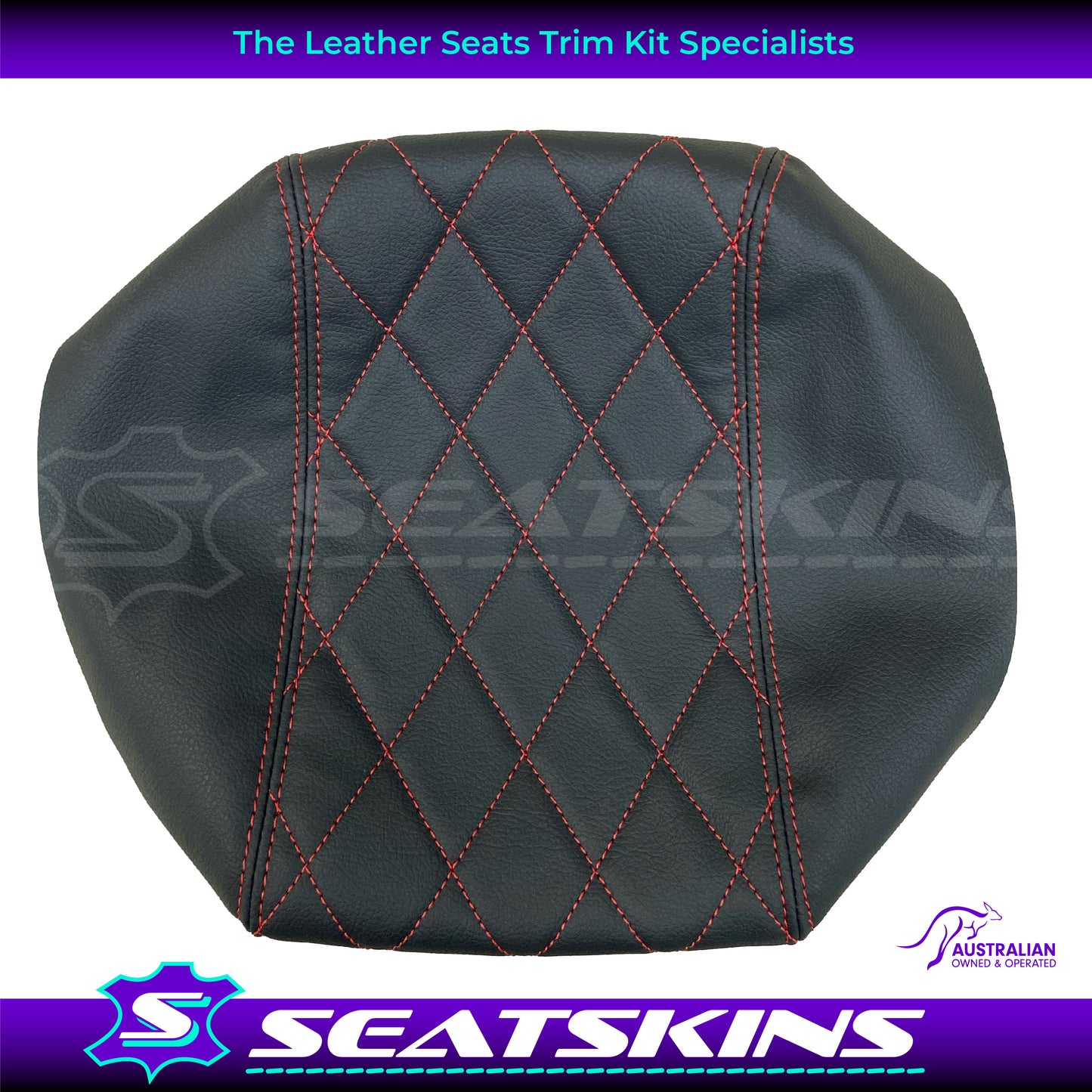 CONSOLE COVER ARM REST CUSTOM TO FIT FORD BA BF DIAMOND STITCH CHOOSE COLOUR
