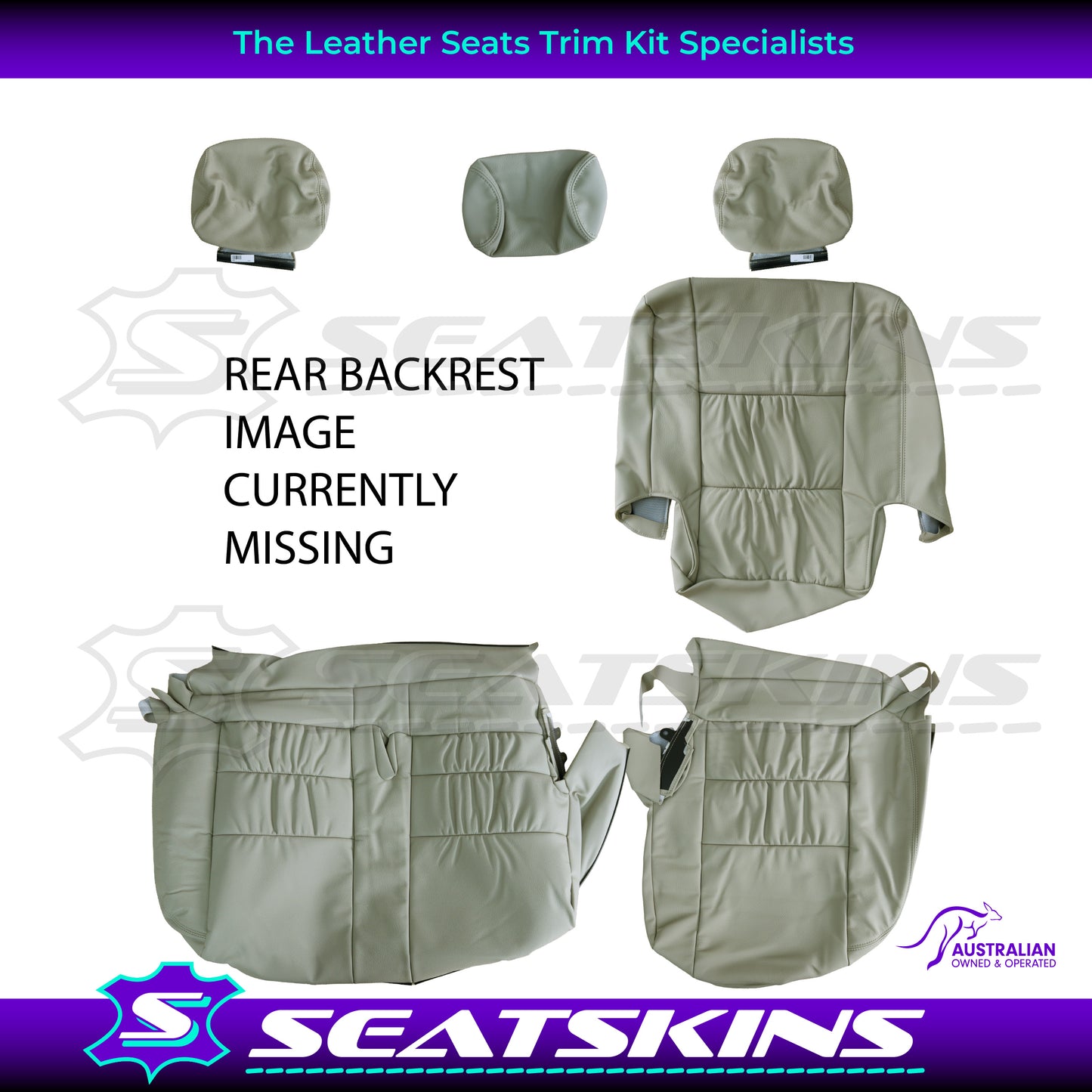 LEATHER SEATS TRIM KIT FOR TOYOTA LANDCRUISER 100 SERIES SAHARA BEIGE 5 SEATS