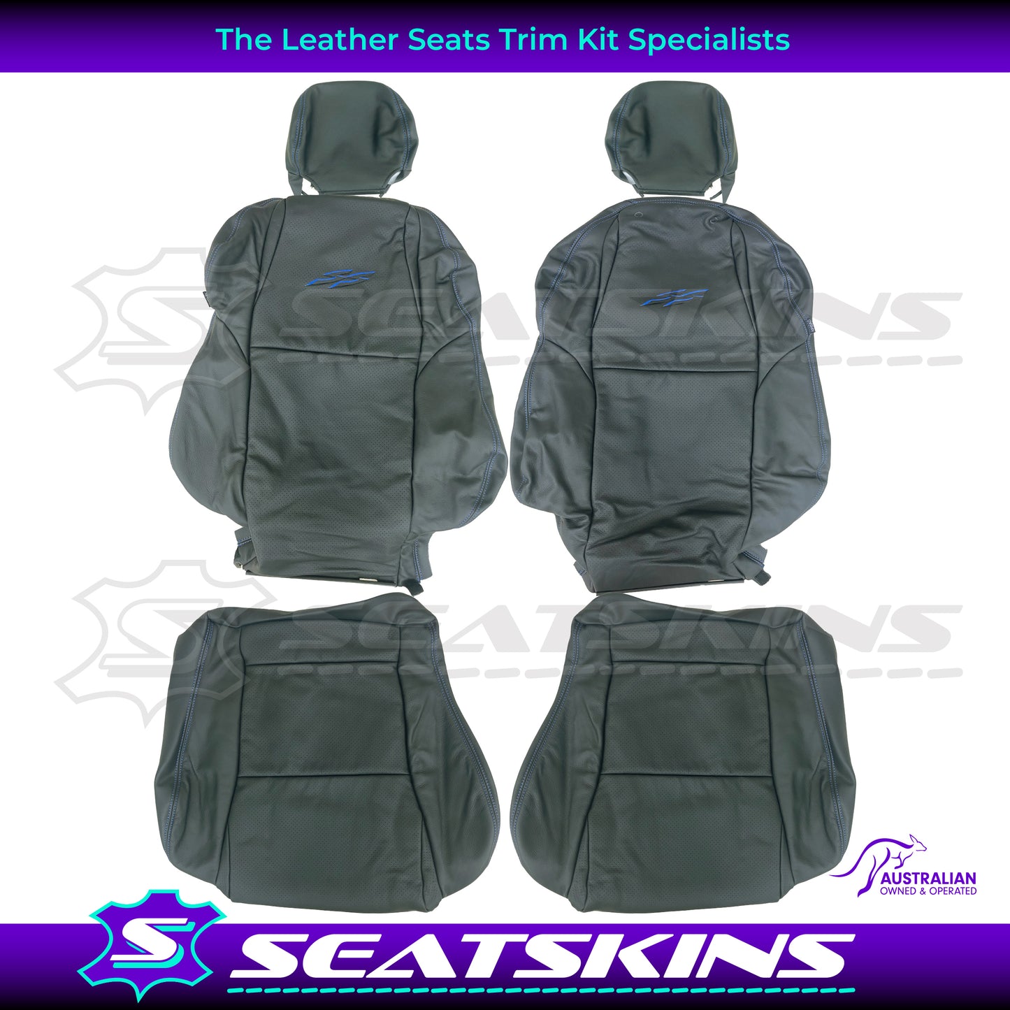 LEATHER SEATS TRIM KIT FOR VY SS SERIES 2 / VZ SS UTE CHOOSE YOUR COLOUR