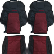 LEATHER SEATS TRIM KIT FOR VE SS SSV GTS STYLE ONYX & RED HOT INSERTS 2 SEATS