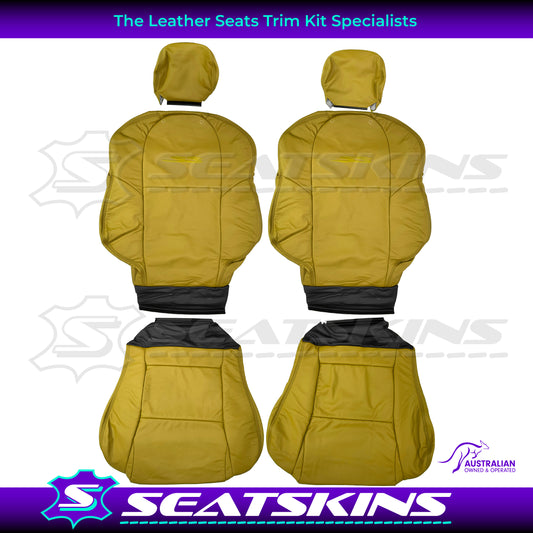 LEATHER SEATS TRIM KIT FOR HYPER YELLOW VX VU SS SEDAN OR UTE REPRO PRE-ORDER