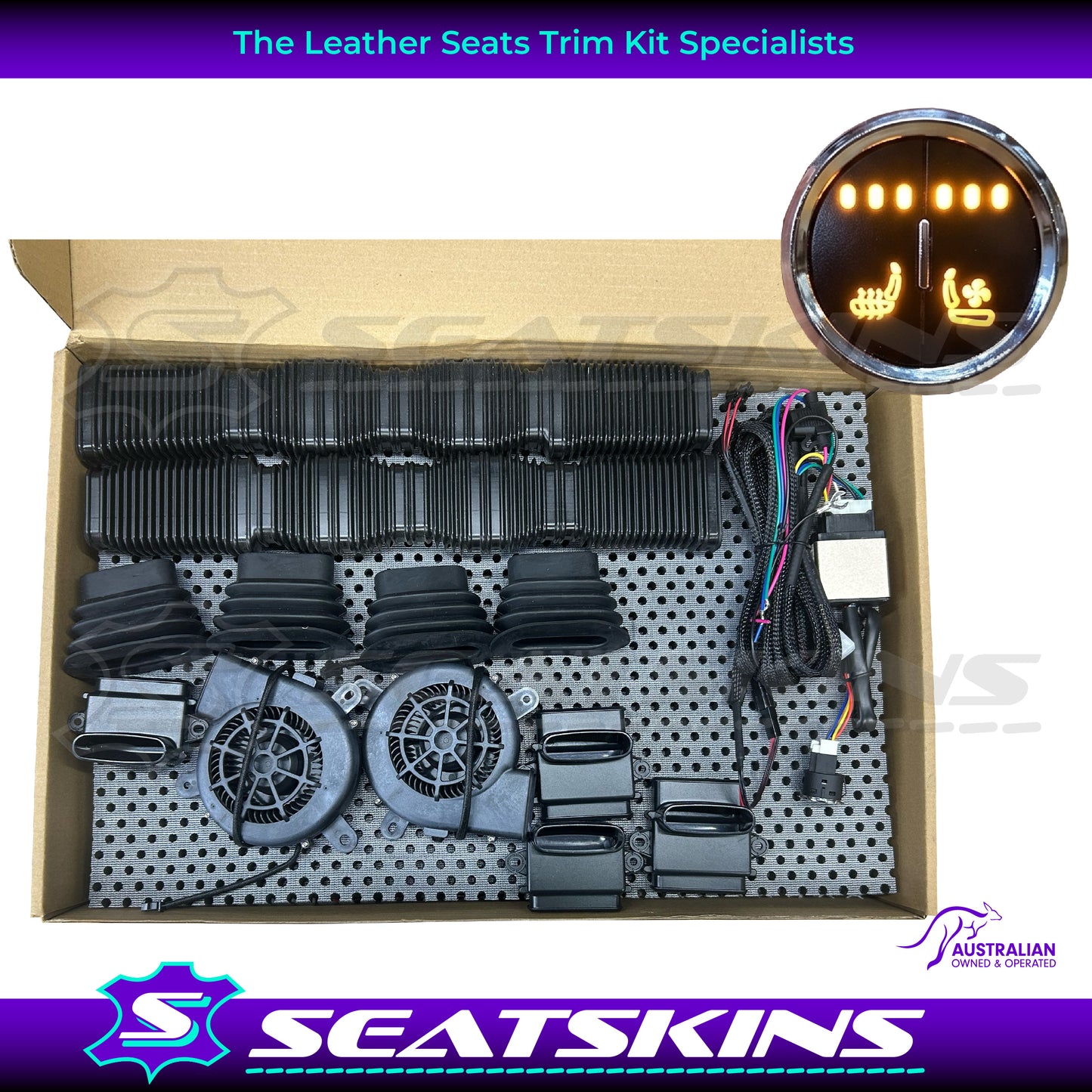 Seat Cooling Ventilation & Heating System Universal 12V for 1 Seat