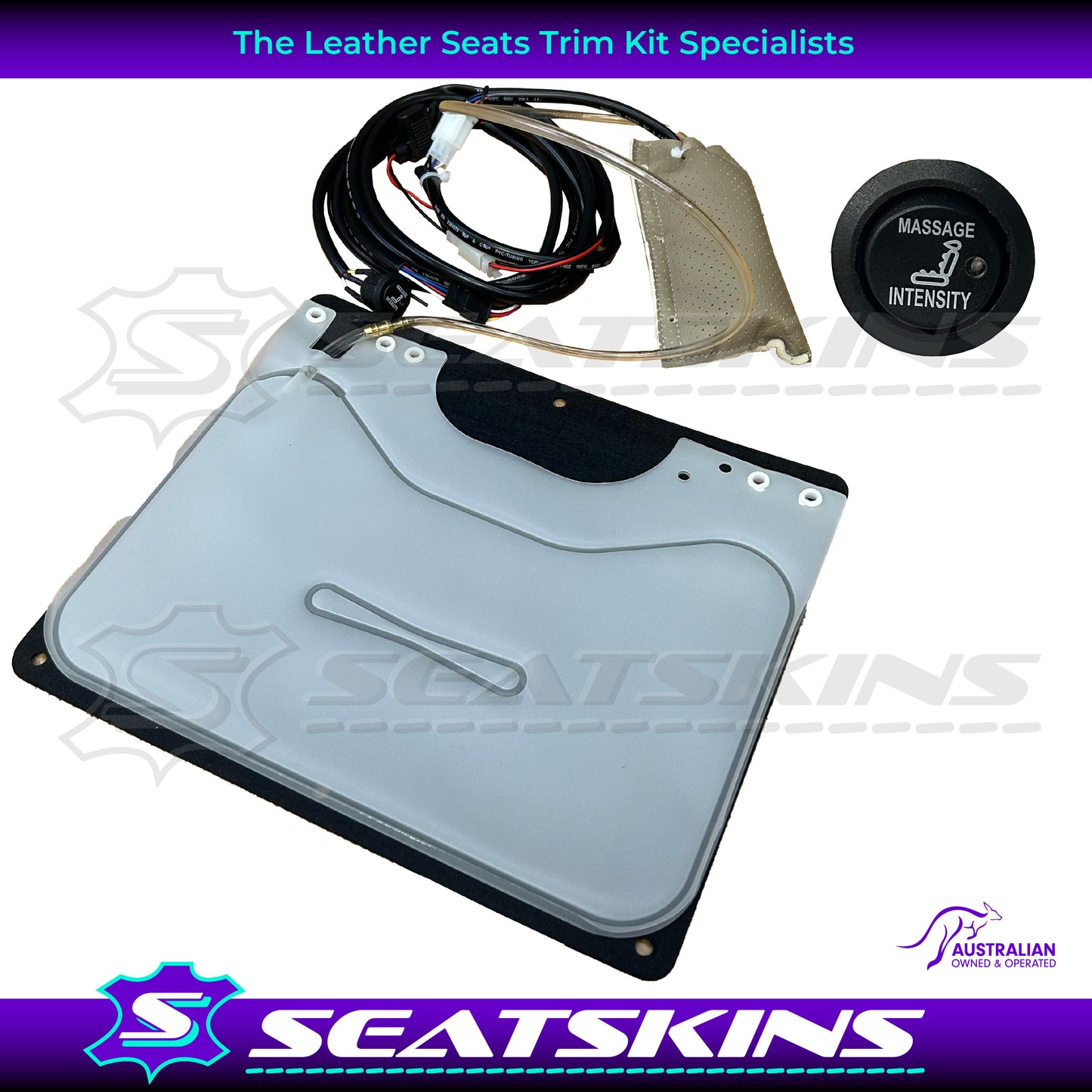 Seat Lumbar Support System Universal Electric 12V for 2 Seats